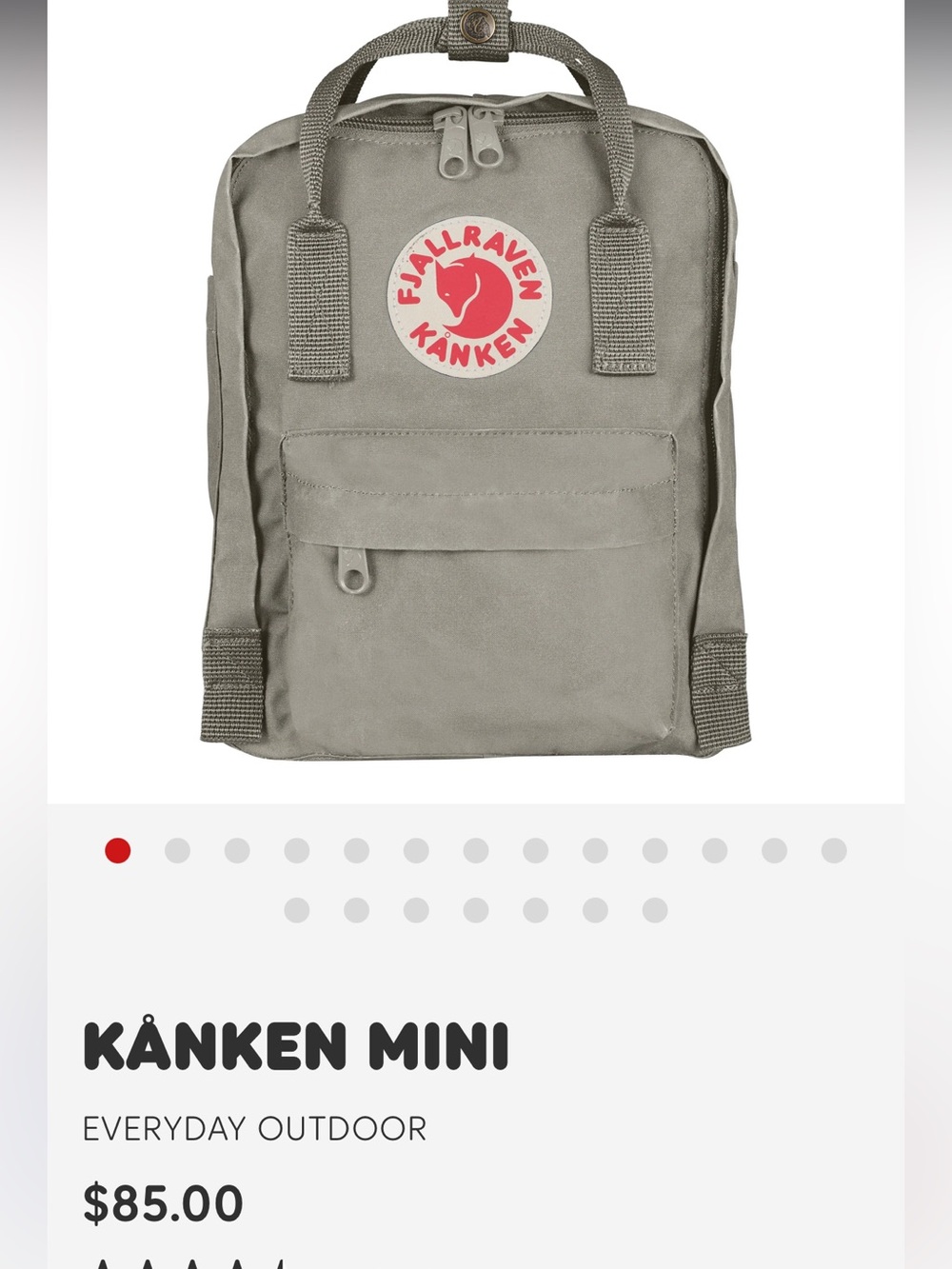 Fjallraven Kånken Sling Crossbody Bag - Fog